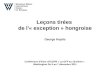 Lessons from the Hungarian “Exception” - Francais