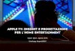 AppleTV: insight e progettazione per l'Home Entertainment