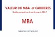 Valeur du MbA  et Carrieres pdf