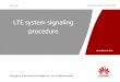 Lte system signaling procedures