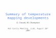 Summary of temperature mapping developments G. Ciovati, M. Champion AES Cavity Meeting, JLab, August 28 th 2007