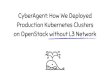 CyberAgent: How We Deployed Production Kubernetes Clusters on OpenStack without L3 Network - OpenStack最新情報セミナー 2017年11月