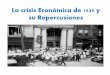 La Crisis Económica de 1929 y su repercusiones