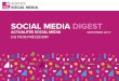 Social Media Digest septembre 2017. Retour sur l'actualité des réseaux sociaux du mois précédent