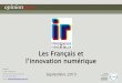 OpinionWay pour Images & Réseaux - Les Français et l'innovation numérique / Septembre 2015