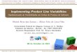 Implementing Product Line Variabilities - Presentation