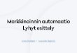 Markkinoinnin Automaatio Lyhyt Esittely - Tallinn Marketing Week 2017