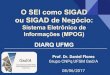 O SEI como SIGAD ou SIGAD de Negócio: Sistema Eletrônico de Informações (MPOG)