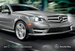 2012 Mercedes-Benz C-Class Sedan and Coupe - · PDF fileC50 Coupe shown at left with Arctic White paint and optional 18" AMG twin 5-spoke wheels. 2 . C50 Sport Sedan shown above with