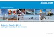 Interim Results 2014 - Cobham · PDF fileInterim Results 2014 Taking the Next Step In Our Evolution 07 August 2014 . ... − £17m contribution from Axell Wireless (Distributed Antenna