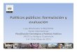 Políticas públicas: formulación y evaluación - cepal.org · PDF fileejes de polÌticas institucional programas areas criticas de la planificaciÓn del desarrollo diseño
