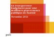 la transparence budgétaire pour une meilleure gouvernance ...· Cadre de l’étude . 7 La transparence budgétaire pour une meilleure gouvernance publique en Tunisie November 2013