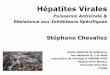 Hépatites Virales -  · PDF fileHépatites Virales : ... Chevaliez et al., Internatonal HIV&HEPATITIS VIRUS drug resistance workshop & curatve strategies 2010, Abstract 23