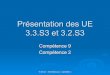 Présentation des UE 3.3.S3 et 3.2 - entreide.free.frentreide.free.fr/cours/2a/ue33s3/Présentation 2012 de l’UE 3.3... · cours des UE 1.3.S1 et 3.2.S2 . V.Terrier - M.Delbecque