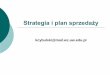 Strategia i plan sprzedaży - WZ UW · PDF fileIstota strategii i jej rodzaje 2. Proces budowy strategii sprzedaży 3. ... Marketing - mix %XG*HW marketingowy. Istota strategii i jej
