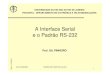 A Interface Serial e o Padrão RS-232 - lee.eng.uerj.brgil/filas/Padrao RS-232.pdf · GIL PINHEIRO REDES DE COMUNICAÇÃO Rev. 11/10/2011 3 Interface Serial e o Padrão RS-232 •