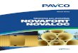 Tubosistemas para alcantarillado NOVAFORT NOVALOCelectrotuboscym.com/img/pavco/NovalocyNovafort.pdf · estructuras especiales (cámaras de caida, sifones, etc) tales como codos, tees