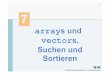 arrays und vectors, Suchen und Sortieren - fbi.h-da.de  Pearson Education, Inc. All rights reserved. 1 7 arrays und vectors, Suchen und Sortieren