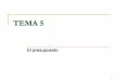 TEMA 5 - ocw.uca.es · PDF fileTEMA 5 El presupuesto . 2 Estructura del tema 1. Concepto y características del presupuesto público 2. Estructura y contenido del presupuesto 3