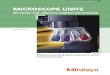MICROSCOPE UNITS - Mitutoyo · PDF fileCATALOG No. E4191-378 MICROSCOPE UNITS Microscope Units, Objectives, Eyepieces and Accessories Mitutoyo long working distance objective for various