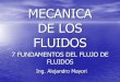 MECANICA DE LOS FLUIDOSmecanica.umsa.edu.bo/Libros/Mecanica Fluidos 7.pdf · Flujo de Fluidos o Hidrodinámica es el estudio de los Fluidos en Movimiento Principios Fundamentales: