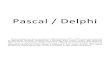 Pascal / Delphi - Гимназија "Свети Сава" razred programiranje teorija.pdf · 3 i. УВОД У ПРОГРАМИРАЊЕ 1. ПРОГРАМ, ПРОГРАМИРАЊЕ