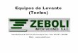 Equipos de Levante (Tecles) - zeboli.com.pezeboli.com.pe/_pdf/equipos_de_levante_tecles.pdf · ANTES DE USAR EL TECLE • Controle la cadena de carga para ver si hay signos de desgaste