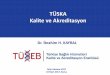TÜSKA - yalin. SKA, Kalite ve Akreditasyo · PDF fileSunum Planı Türkiye’de Kalite Kültür ... –Sağlık hizmetlerinde kalite ve akreditasyon kurallarının belirlenmesinde