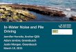 In-Water Noise and Pile Driving - The Greenbusch Group Combined Presentation_Fin… · In-Water Noise and Pile Driving March 19, 2015 1 In-Water Noise and Pile Driving . Jennifer