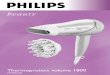Thermoprotect volume 1800 - Philips · PDF fileIntroduction The unique Thermoflow System This new Philips beauty hairdryer has been specially designed to meet your personal needs.The