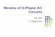 Review of 3-Phase AC Circuits - eebag/Review 3-Phase Ckts.pdfReview of 3-Phase AC Circuits EE 340 ... Balanced 3-Phase Systems . 3-Phase Voltage Source . Neutral Wire Sharing . 