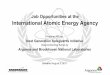 Job Opportunities at the International Atomic Energy Atomic Energy Agency Job Opportunities at the ! Introduction to IAEA ! ... JPOs are entry-level employees that obtain professional