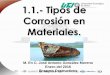 1.1.- Tipos de Corrosión en Materiales · PDF fileReferencias Bibliográficas: •1) Zaki Ahmad. “Principlesof Corrosion Engineering and Control Corrosion”. 2006. Butterworth-Heinemann