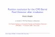 Position resolution for the CMS Barrel Pixel Detector ... · PDF filePosition resolution for the CMS Barrel Pixel Detector after irradiation Enver Alagoz, ... • Telescope fully equipped