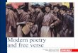 Modern poetry and free verse - Art Martini Schio poetry officially began with Imagism, a movement which flourished between 1912 and 1917. The name ‘Imagiste’ invented by the American