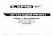 XD-V35 Digital Wireless - Home | Sound Productions should read these Important Safety Instructions. Keep these instructions in a safe place Before using your XD-V35 Digital Wireless