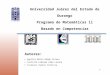 · Web viewUniversidad Juárez del Estado de Durango Programa de Matemáticas ll Basado en C ompetencias