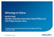 Winning in China - Philips - United States 1 Energy Management Contract We strive for operational excellence Continue to drive operational excellence with LEAN and our End2End (E2E)