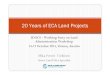 20 Years of ECA Land Projects - wpla.at · PDF filePresentation Storyline ŠIntroduction to ECA land projects ŠTypical projects ŠEconomic Analysis on the impact of ECA land projects