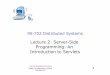 Lecture 2: Server-Side Programming: An … 2: Server-Side Programming: An Introduction to Servlets 95-702 Distributed Systems Master of Information System 2 Management What is a Servlet?