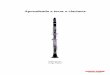 Aprendendo a tocar o clarinete · PDF fileCLARINETE Instrumento musical de sopro. Compreende um tubo, geralmente de madeira, que tem a extremidade em forma de campânula e um