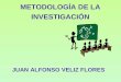 Metodología de la investigación - Juan Alfonso Veliz Flores