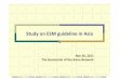 Study on ESM guideline in Asia - 環境省へようこそ！ on ESM guideline in Asia Nov 30, 2011 The StitSecretariat of the AiAsian Nt kNetwork Contents The review of the past studies