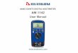 АМ-1142 user Manual - TM Atlantic · PDF filestandards are set for the electrical test equipment. ... will trigger a series of incidents that may result in serious personal ... 2.1