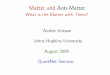 What is the Matter with Them? Andrei Gritsan Johns Hopkins ...gritsan/talks/talk_jhu_Aug2006.pdf · Andrei Gritsan Johns Hopkins University August 2006 QuarkNet Seminar. ... Electromagnetic