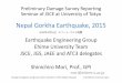Nepal Gorkha Earthquake, 2015 - 土木学会 委員会サイトcommittees.jsce.or.jp/eec2/system/files/JSCE Seminar...5% damping Response spectra of ground motion at Kanti Path, Kathmandu