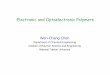 Electronic and Optoelectronic Polymers - 國立臺灣大學homepage.ntu.edu.tw/~ntuipse/File/class lecture (chap 2).pdf · Electronic and Optoelectronic Polymers ... zElectronic Structures