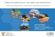 COMBATTING MARINE WASTE - CHALLENGES AND OPPORTUNITIES · COMBATTING MARINE WASTE - CHALLENGES AND OPPORTUNITIES. ... • Work with the maritime sector ... ISWA Marine Task Force