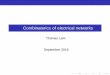 Combinatorics of electrical networks - Mathematics | U-M …tfylam/AMSBowdoin.pdf ·  · 2016-09-24Electrical networks ... voltage vector 7! current vector ... Capturing electrical