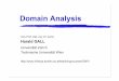 Domain Analysis - infosys.tuwien.ac.at · Factors that result in different ... relationships between candidate domain and elements external to the ... Identify the environmental differences